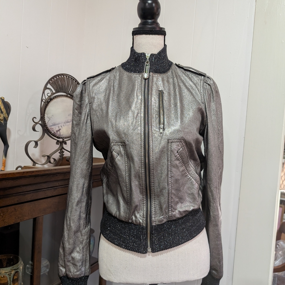 Moschino Jeans Metallic Donna Jacket